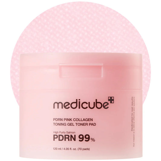 PDRN Pink Collagen Gel Toner Pads